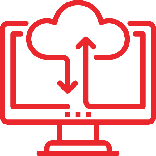 Outsourcing IT Services Cloud Computing Icon