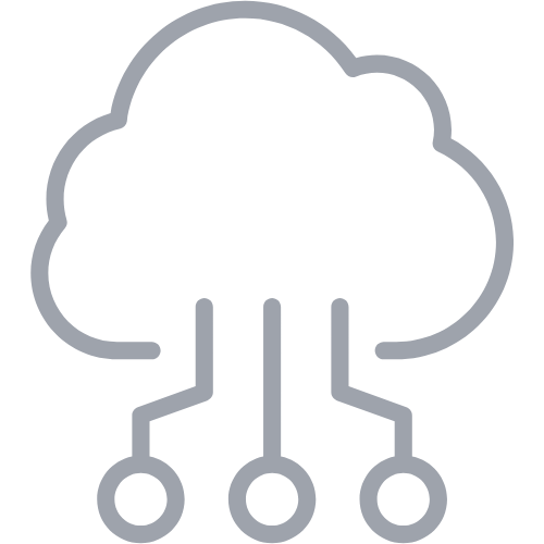 Cloud Computing Gray Icon