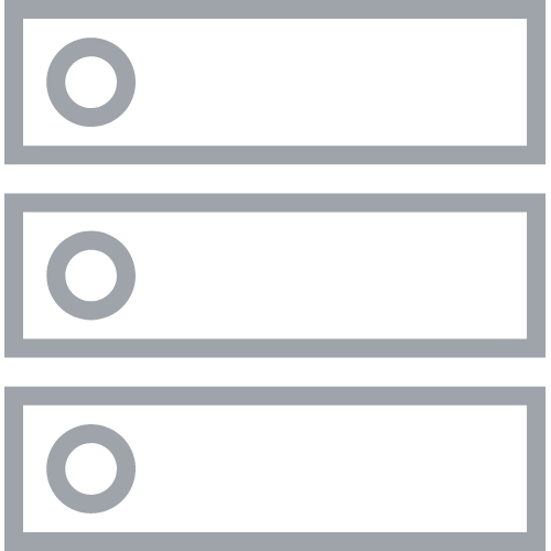 Infrastructure as a Service IaaS Gray Icon